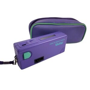 Vivitar Purple‎ Point N Shoot Camera with Carrying Case Retro 35mm Film Camera